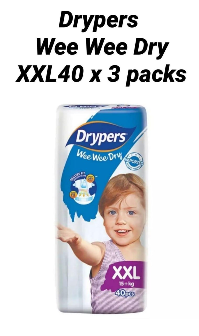 [CARTON SALES] Drypers Wee Wee Dry NB, S, M, L, XL, XXL