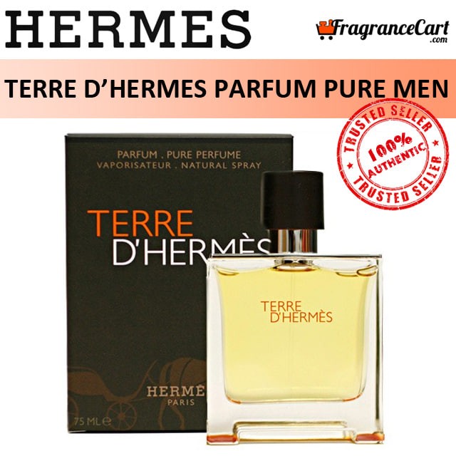 Hermes Terre D'Hermes Parfum Pure Perfume for Men (75ml) Hermès Paris DHermes [Brand New 100% Authentic PerfumeFragrance]