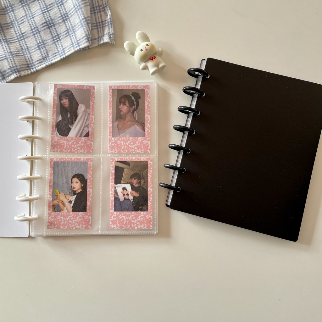 A5 Mushroom Hole Photocard Binder File Kpop Stationery Polco Storage Polaroid Album Storage Idol Lomo Card Ticket Postcard