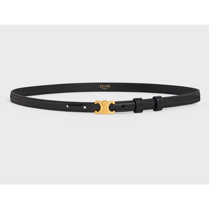 [PRE-ORDER] CELINE TEEN TRIOMPHE BELT IN SMOOTH CALFSKIN - BLACK