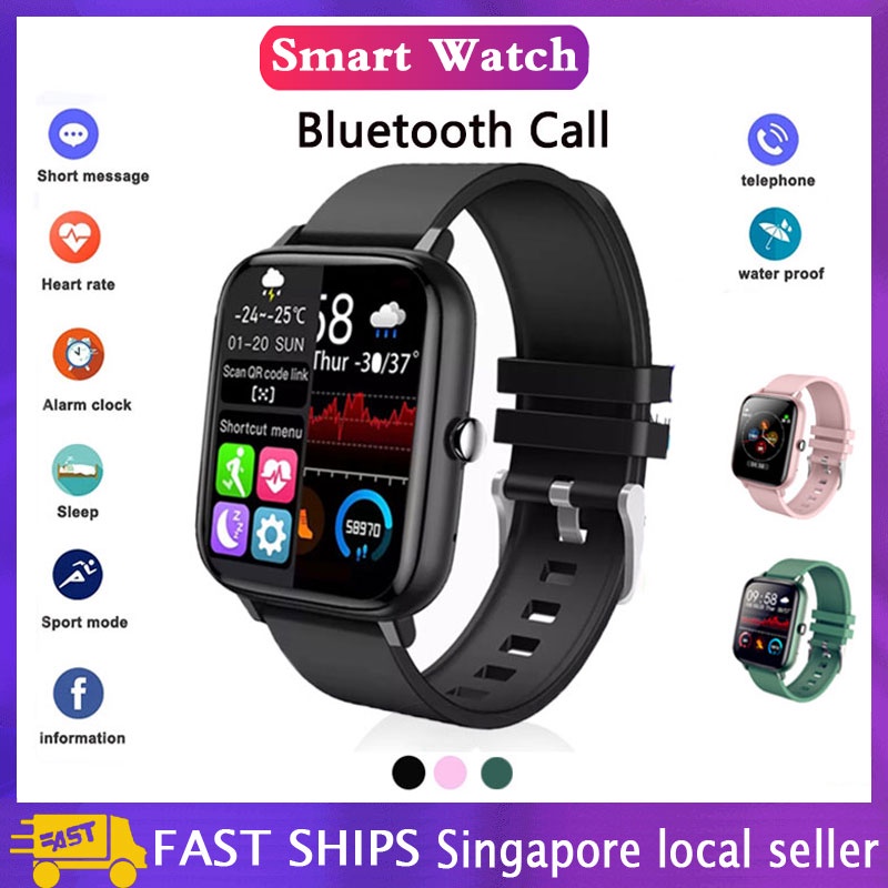 [SG Stock] Smart Watch Men's And Women's  Fitness Tracker Bluetooth Call Sports Watch