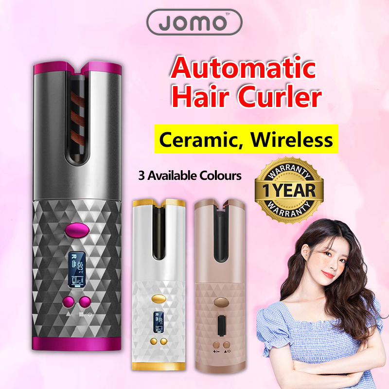 ✅SG Ready Stocks✅ Premium Quality Auto Wireless Portable Ceramic Hair Curler USB Hair Straightener Vday gift Idea